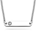 Horizon Medical Stainless Rounded Bar 24 In Slip-On Necklace